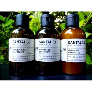 LE LABO SANTAL 33 SHOWER GEL LOT OF 2 EACH 3 OZ + SHAMPOO 3 OZ -  BODY WASH